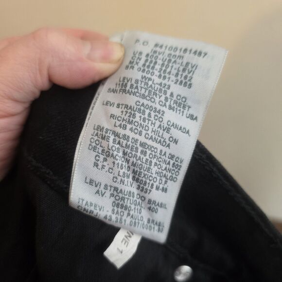 Levi's 515 Boot Cut Jeans Women Size 10 Dark Black 33X30 Mid RiseSOLD ON EB - Picture 12 of 13